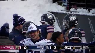 Colorado School of Mines QB John Matocha 30 yard TD pass to Flynn Schiele vs KutztownPA [upl. by Verna]