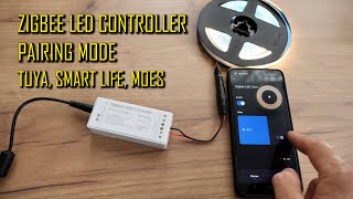 Zigbee LED Controller Unboxing amp Pairing Mode [upl. by Arammahs]