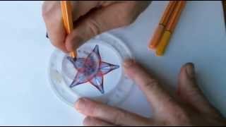 How to Draw a Spirograph 5pointed Star [upl. by Hiram482]