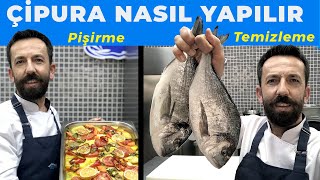 ÇİPURA NASIL PİŞİRİLİR TEMİZLEME FIRINDA PİŞİRME  how to Cook bream [upl. by Nanyk]