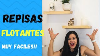 🔴Como hacer REPISAS FLOTANTES de Madera  Muy FACIL✅✅ [upl. by Vola]