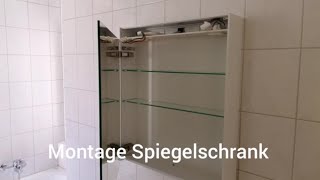 Montage Spiegelschrank Badezimmer [upl. by Ahsratan763]