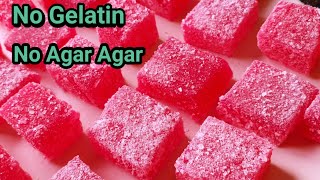 How to make Gummy Candy at HomeGummy Candy Recipe Without Gelatin and Agar AgarJujubes Recipe [upl. by Northey555]