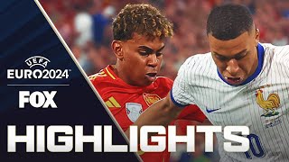 Spain vs France Highlights  UEFA Euro 2024  Semifinals [upl. by Llereg]