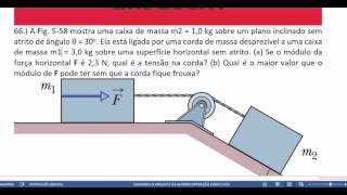 Exercício 66  cap 5  vol 1  8 edição  Halliday e Resnick [upl. by Etnauq503]