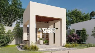 Mausoleum Design  4X4M with 9 Columbarium  EP099 [upl. by Gathers]