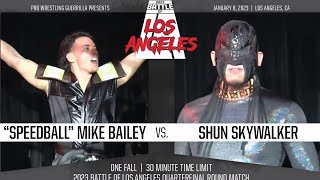 quotSpeedballquot Mike Bailey vs Shun Skywalker  PWG BOLA 2023  FULL MATCH [upl. by Crystal]