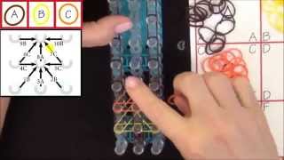 Bracelet Totem Pole rainbow Loom France [upl. by Ilrebma873]