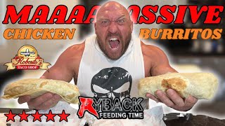 Ryback Squashes 2 Massive Roberto’s Chicken Burritos Like He Will Goldberg [upl. by Simons]