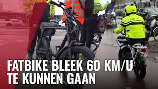 Tientallen fatbikebestuurders gecontroleerd door politie [upl. by Tehc]