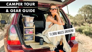 Subaru Forester Camper Tour and Gear Guide  Solo Around North America [upl. by Innoc]