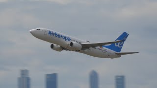 4k 737 amp 787 Landings amp Take offs from Madrid  Air Europa at Madrid [upl. by Adriel]