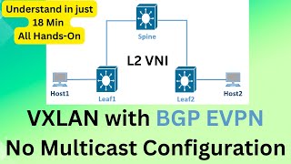 VXLAN with BGP EVPN – Cisco Nexus  VXLAN Bridging L2 VNI   03 [upl. by Caia886]