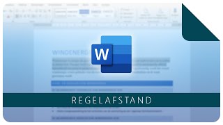 Regelafstand instellen  Microsoft Word [upl. by Li921]