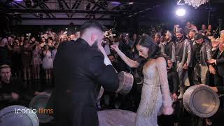 Must watch wedding entry Bride and Groom enter to Lebanese Arabic Drums [upl. by Battat]