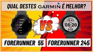 Comparativo Garmin Forerunner 55 x Forerunner 245 [upl. by Crichton]