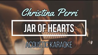 Jar of Hearts  Christina Perri ACOUSTIC KARAOKE [upl. by Zetrom]