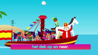 Sinterklaasliedjes  Zie Ginds Kom De Stoomboot [upl. by Chaffee]