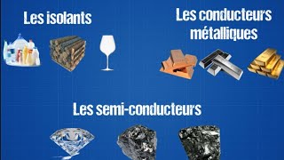 مقاومة التيار الكهربائي حسب نوعية المواد  Matériaux  conducteur isolant et semiconducteur [upl. by Bartosch]