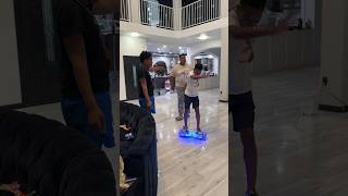 Big boy gets mad and breaks little brother hoverboard shorts [upl. by Beatrice]