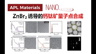 近似完美的钙钛矿量子点合成，使用ZnBr2【Nano Letters amp APL Materials】 [upl. by Ajnin]