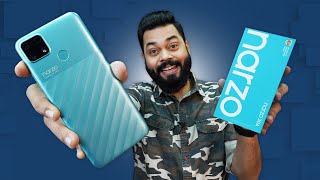 realme Narzo 30A Unboxing And First Impressions ⚡Helio G85 6000mAh18W Charging 8999 [upl. by Elletnuahs]