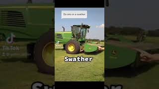 Swather  John Deere W235 [upl. by Aramahs]