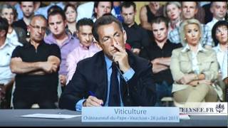 Table ronde sur le thème de la viticulture  N Sarkozy [upl. by Dianna735]