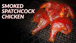 Smoked Chicken On A Pit Boss  Spatchcock Chicken On A Pellet Grill [upl. by Ltihcox]