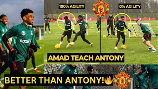 Amad Diallo showcase NICE SKILLS better than Antony during Manchester United training  Man Utd News [upl. by Ody]