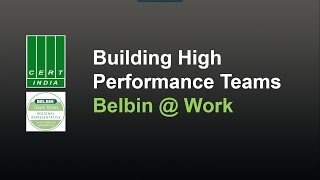 Building high performance teams  BELBIN  Work [upl. by Justicz]