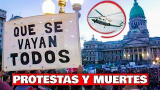 El día que ESTALLÓ la CRISIS del 2001  El PRESIDENTE huyó en HELICÓPTERO [upl. by Araem]