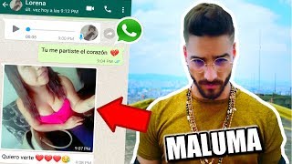 BROMA a MI NOVIA con LETRAS de quotCORAZONquot MALUMA  Me ecuentro con ella [upl. by Anirehc]