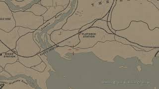 Red Dead Online  Bards Crossing Treasure Locations Rank 10 Map [upl. by Htebarual]