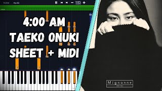 400 AM  Taeko Onuki PIANO TUTORIAL SHEET  MIDI [upl. by Kania]