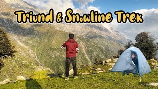 Why Does Everyone Like Triund and Snowline trek 2023 October vlog [upl. by Lapham200]