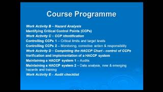 Level 3 HACCP elearning  training course content [upl. by Wertheimer]