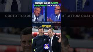 Scontro TrevisaniSabatini su Allegri e Thiago Motta [upl. by Asusej]