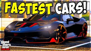 Top 5 Fastest Cars in GTA 5 Online 2024 Best Cars [upl. by Arleyne]