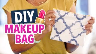 DIY Makeup Bag  Easy Beginner’s Sewing Project  HGTV Handmade [upl. by Elyrrad189]