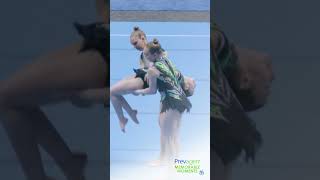 Prevagen Memorable Moments Acro Trio Repeats at National Championships [upl. by Tesler]