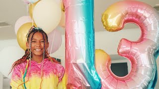 Akylis 13th Birthday Party EMOTIONAL SURPRISE 🙍🏾‍♀️ [upl. by Oberstone]