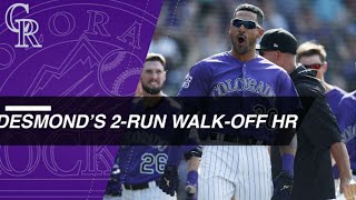 Ian Desmonds walkoff heroics lift the Rockies [upl. by Nniroc466]