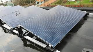 Zonnepanelen setje monteren met esdec flatfix fusion platdak [upl. by Llerahs]