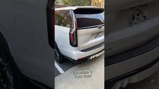 Cadillac Escalade V Cold Start  Loud Supercharged LT4 Startup shorts [upl. by Nesila]