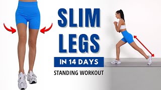 SLIM LEGS in 14 Days  10 MIN Legs Stretching Exercises All Standing Beginner Friendly [upl. by Niatsirk303]