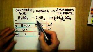 Y12 Titration Finding the concentration of NH3  Calculation Part 2 of 2 [upl. by Amiaj]