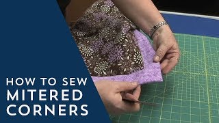 How to Sew Mitered Corners [upl. by Anselmi]