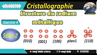 Structure de Sodium métallique Exercice4 série2 cristallographie extrait dun examen [upl. by Narmak]