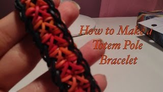 How to Make a Rainbow Loom Totem Pole Bracelet [upl. by Jerusalem323]